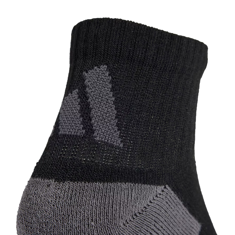 Adidas Meia JC6453 CANO MEDIO 3P BlackGrey Six Poliester -4-
